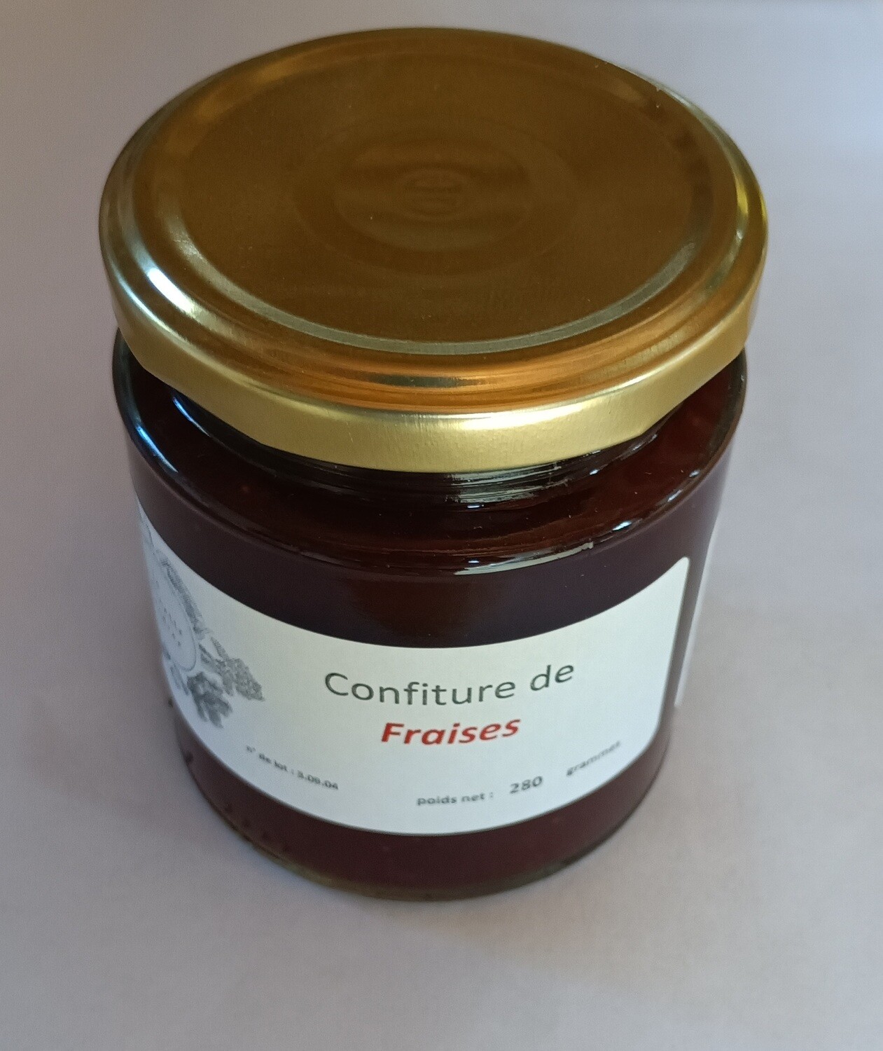 Grand pot de Confiture de Fraises