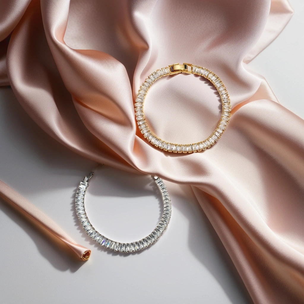 Silver &amp; Gold Tennis Bracelets