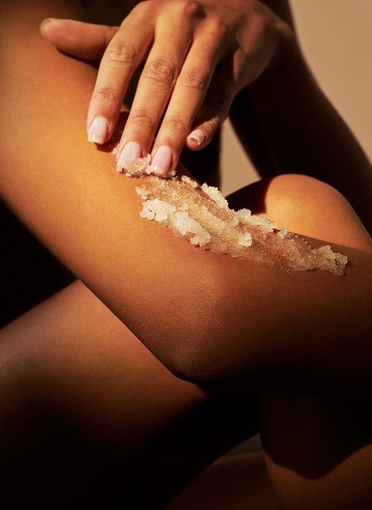 Liberty potion Gommage bio karité/sel rose de l'Himalaya/Huile suédois Tanzanie thérapeutique anti ride/anti âge (300G) multiples utilisation 