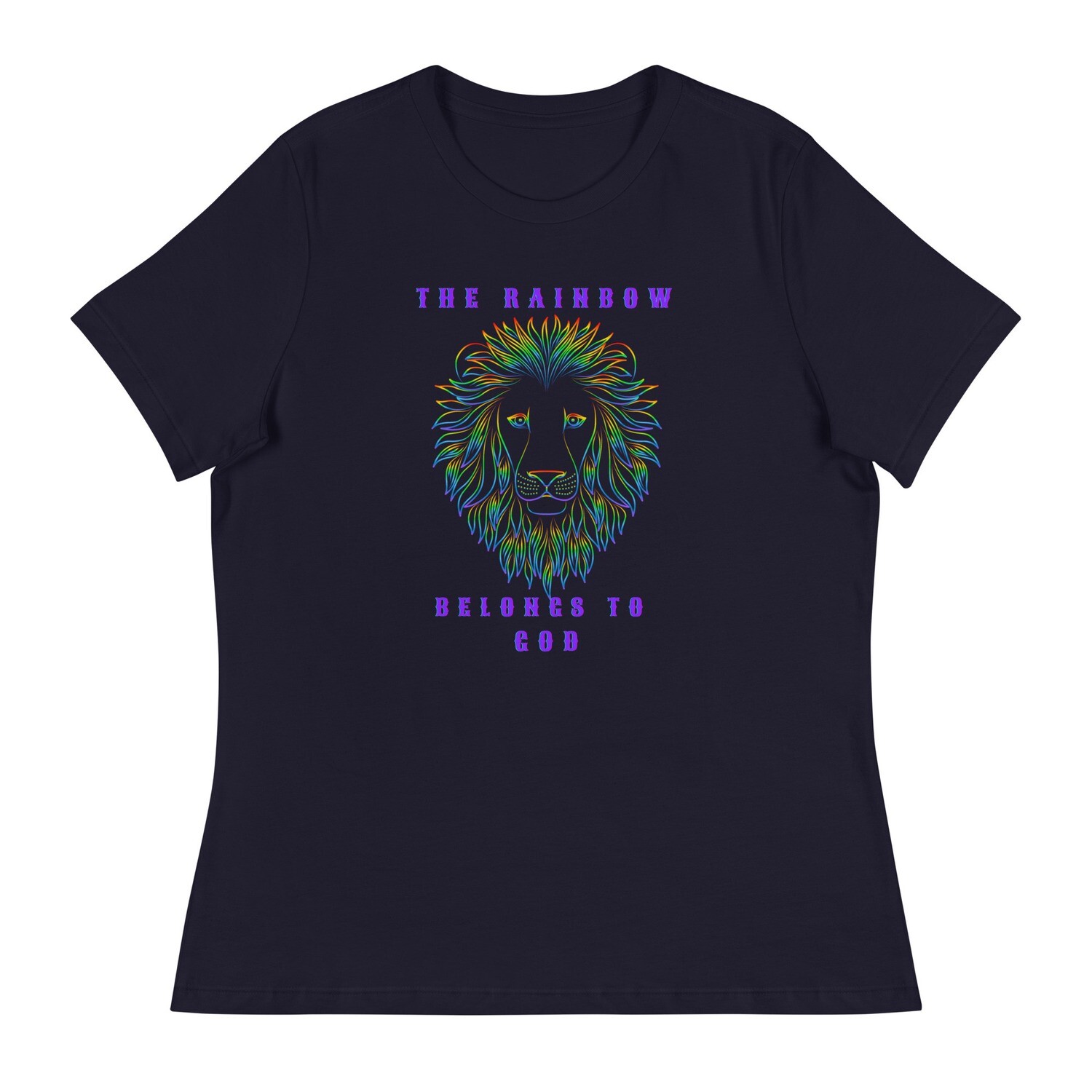 The Rainbow Belongs to God - Women&#39;s Relaxed T-Shirt