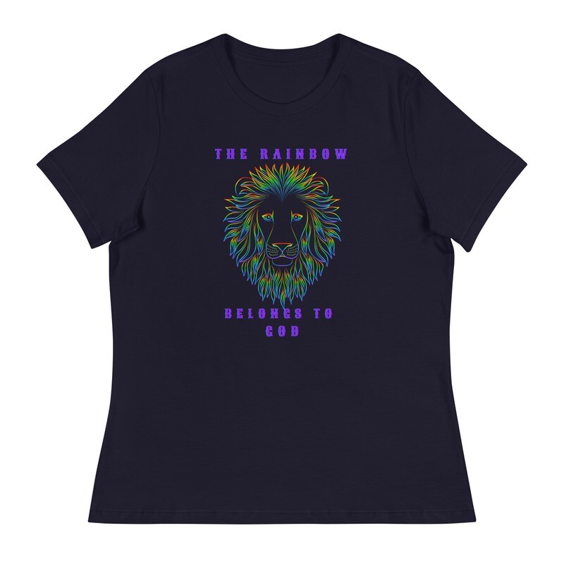 The Rainbow Belongs to God - Women&#39;s Relaxed T-Shirt
