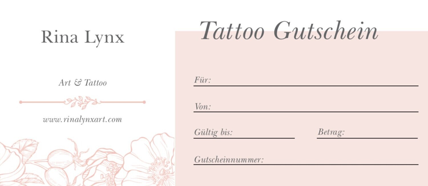 Tattoo Gutschein
