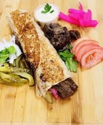 Wrap -Mix Shawarma on Saj Bread