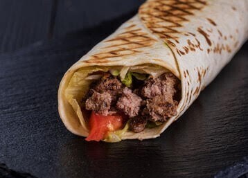 Wrap - Veal & Lamb Shawarma on Saj Bread