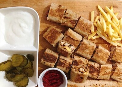 Meal - Charcoal Mix Shawarma on Saj Bread