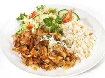 Meal with Rice - Charcoal Chicken Shawarma