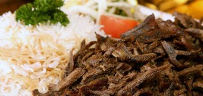 Meal with Rice - Charcoal Veal & Lamb & Chicken Shawarma