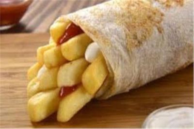 Fries on Saj Wrap