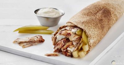 Wrap - Regular Chicken Shawarma on Pita Bread