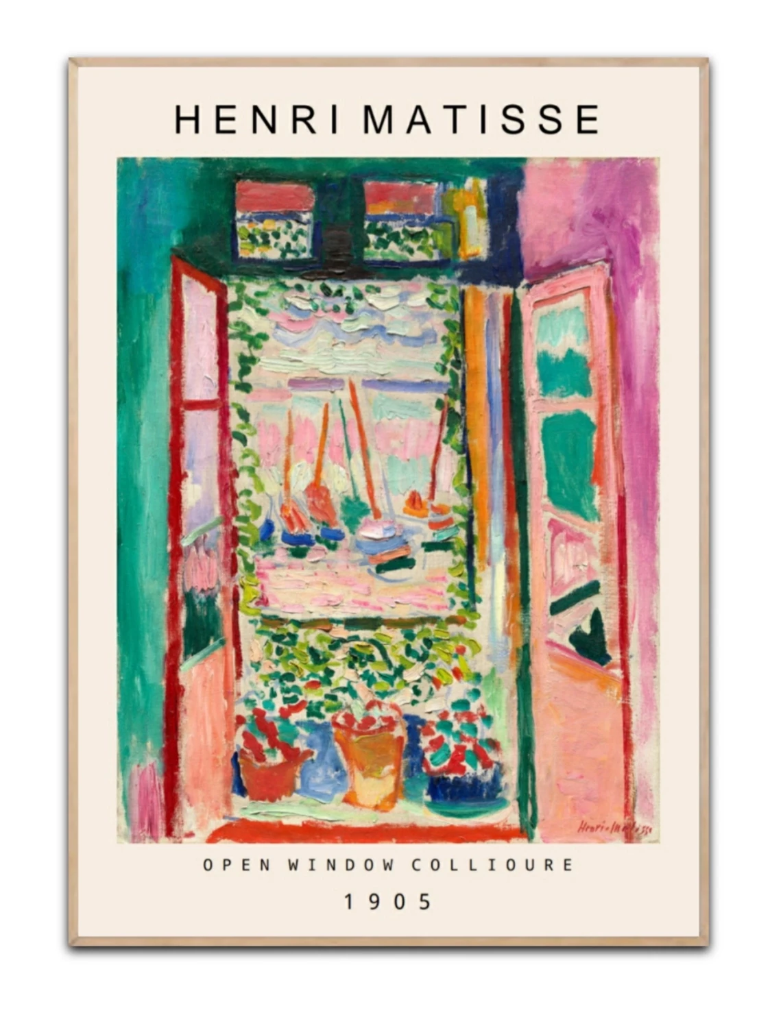 Henri Matisse Open Window Collioure 1905 - 50x70