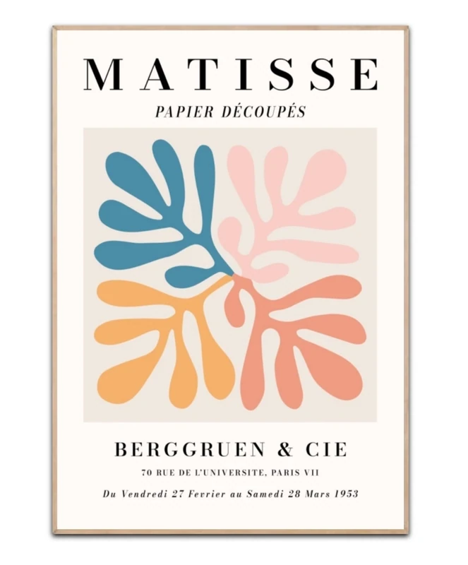 Henri Matisse - Berggruen &amp; Cie,  50×70 cm poster