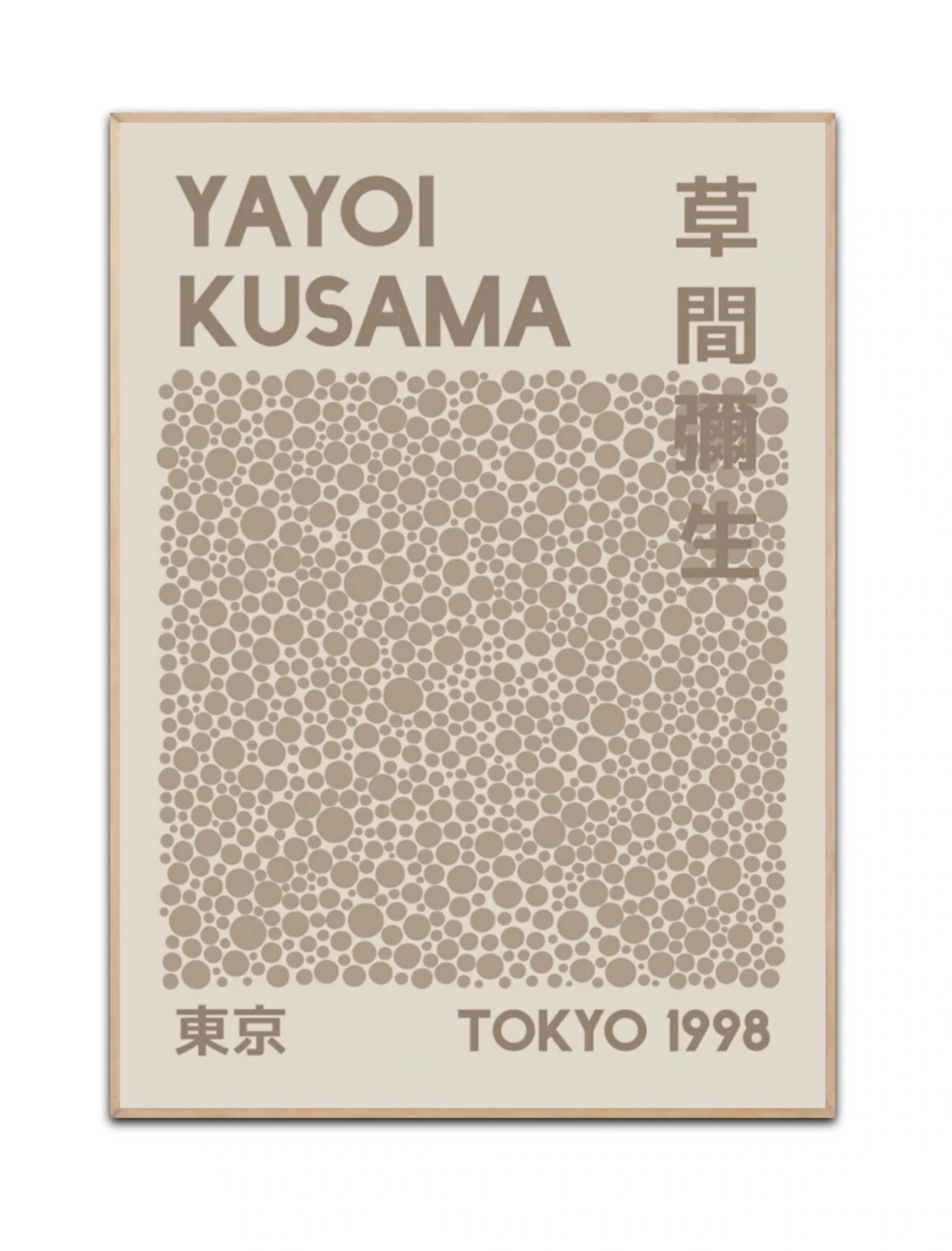 Beige Yayoi Kusama -50×70 cm poster