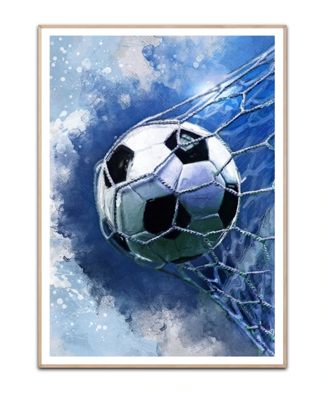 Fodboldmål Plakat og Poster - 50×70 cm poster