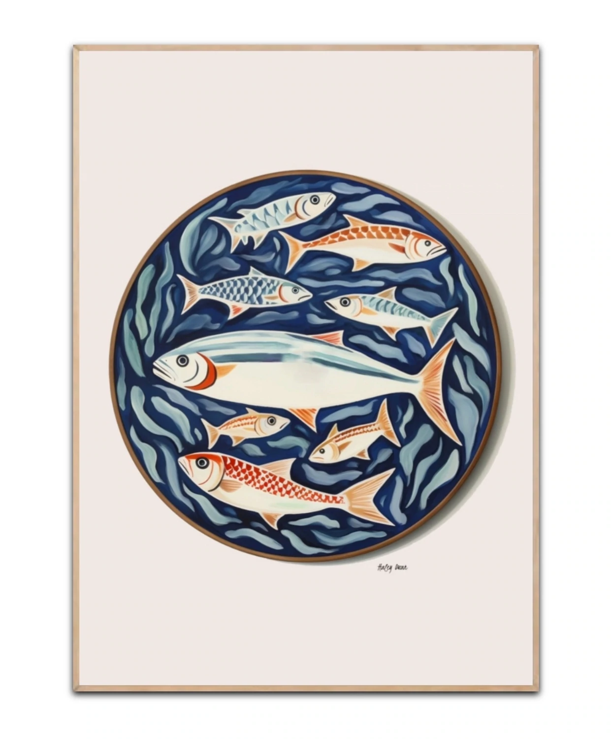 Orange Fish Plakat/Poster 50×70 cm