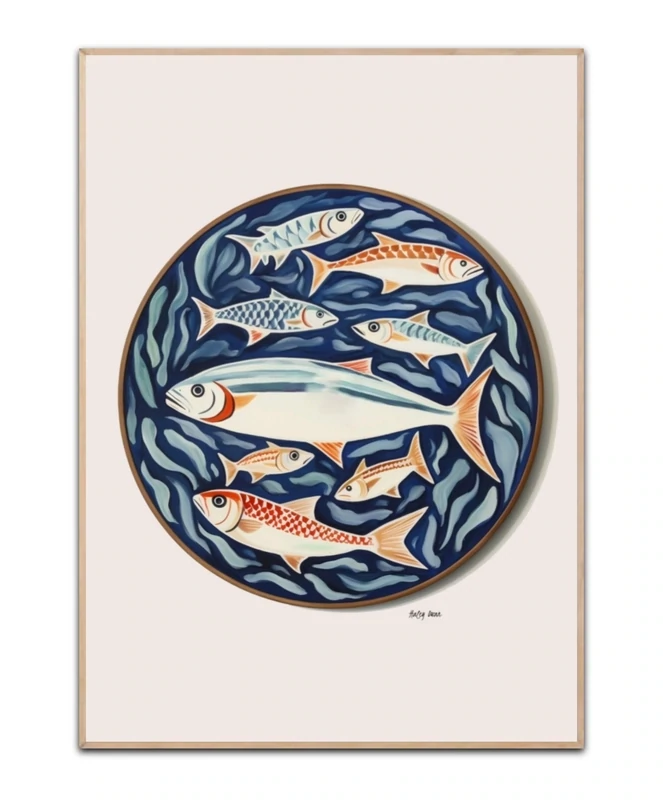 Orange Fish Plakat/Poster 50×70 cm