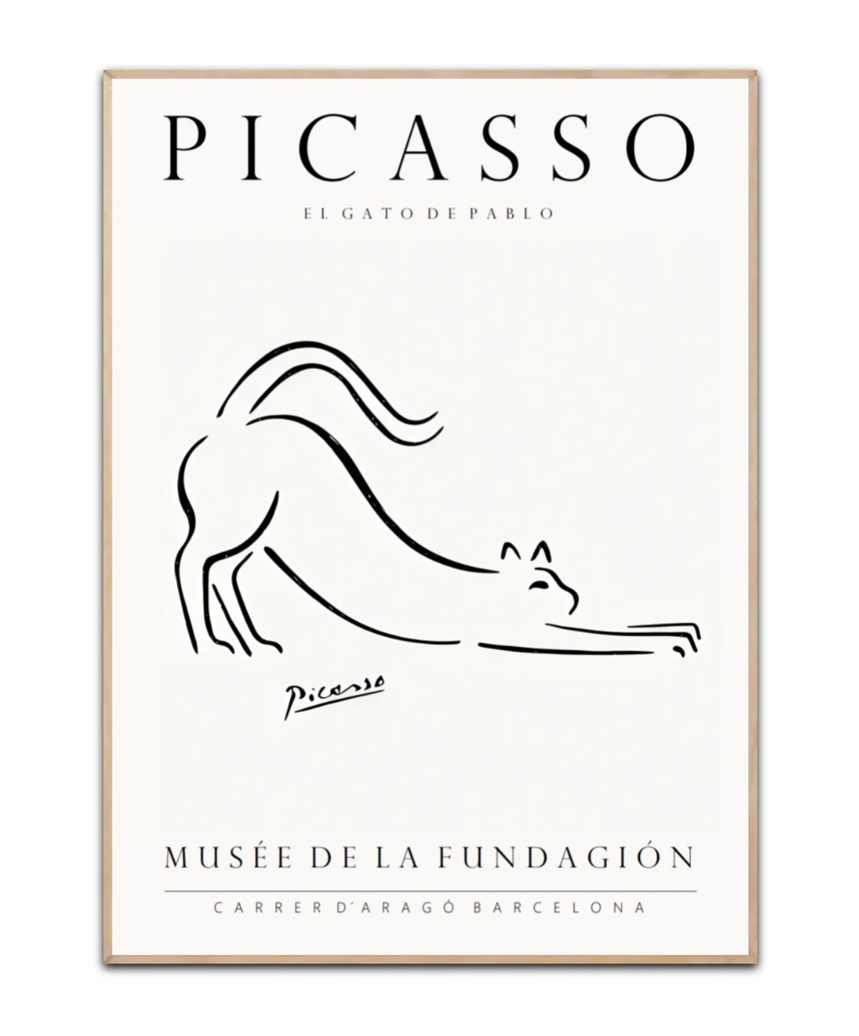Picasso  El Gato de Pablo 50x70