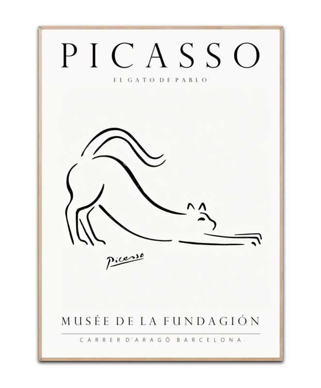 Picasso  El Gato de Pablo 50x70
