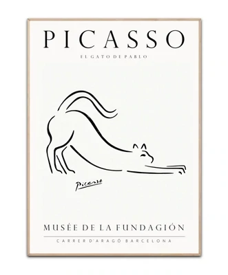 Picasso  El Gato de Pablo 50x70