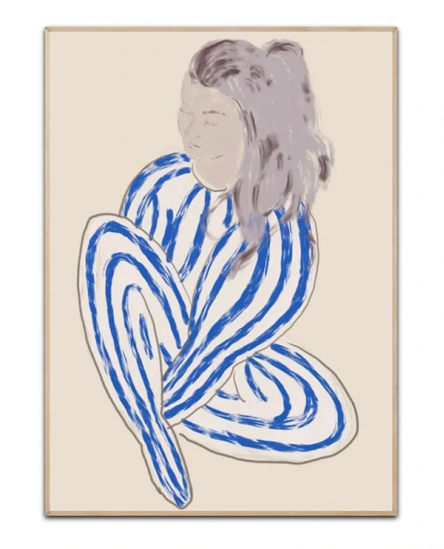 Lagom Lady Night  50×70 cm poster