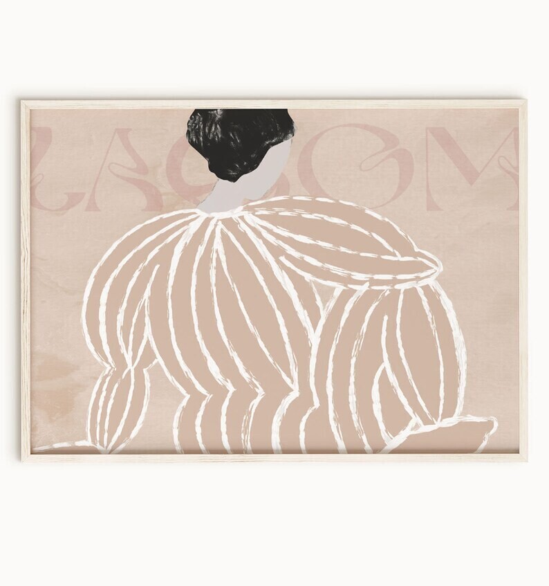 Lagom Lady 50×70 cm poster