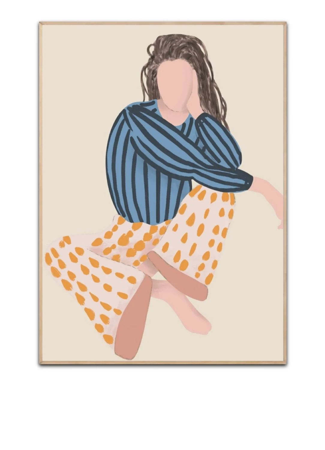 Lagom Lady Relaxing 50×70 cm poster