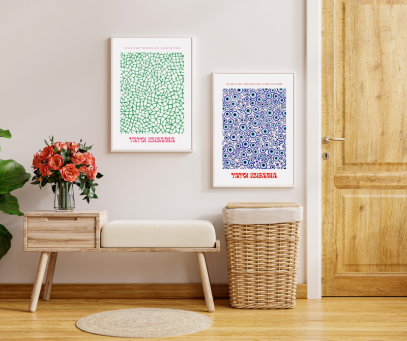 2 stk. Yayoi Kusama 50×70 cm posters