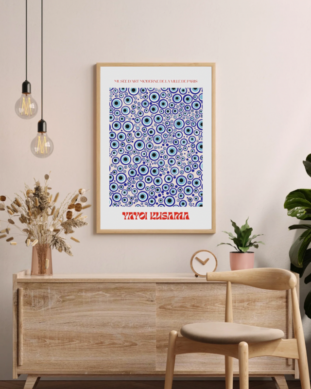 Green Yayoi Kusama -50×70 cm poster