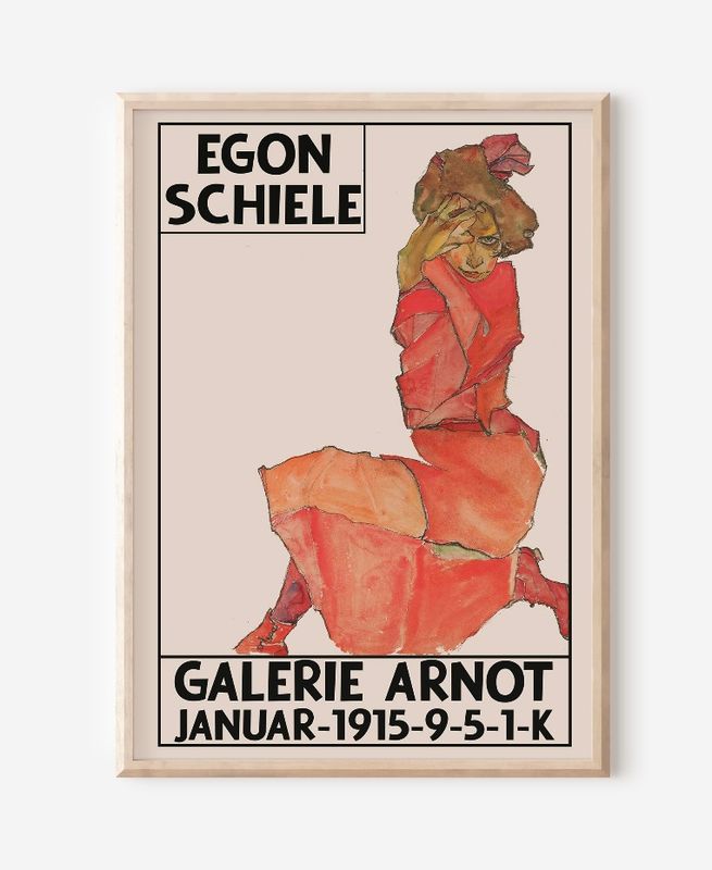 Egon Schiele - Egon Schiele - Galerie Arnot (1915) - 50×70 cm poster/plakat