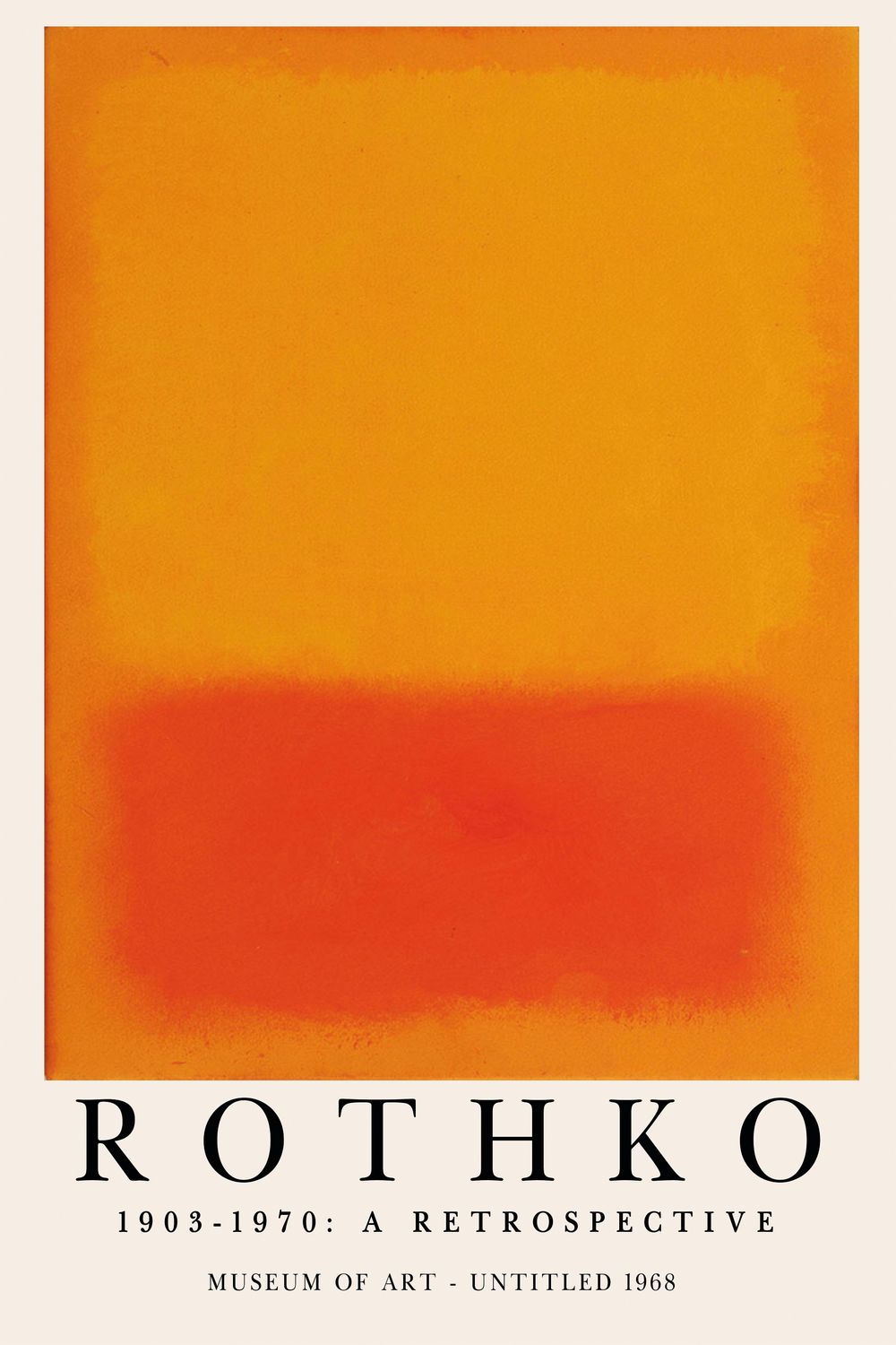 Mark Rothko 50×70 cm poster