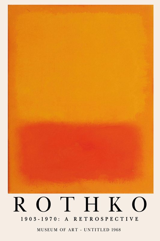 Mark Rothko 50×70 cm poster