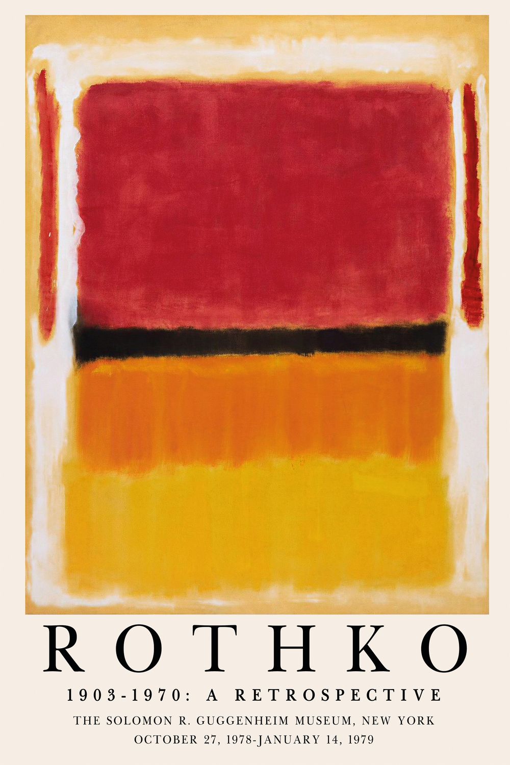 Mark Rothko 50×70 cm poster