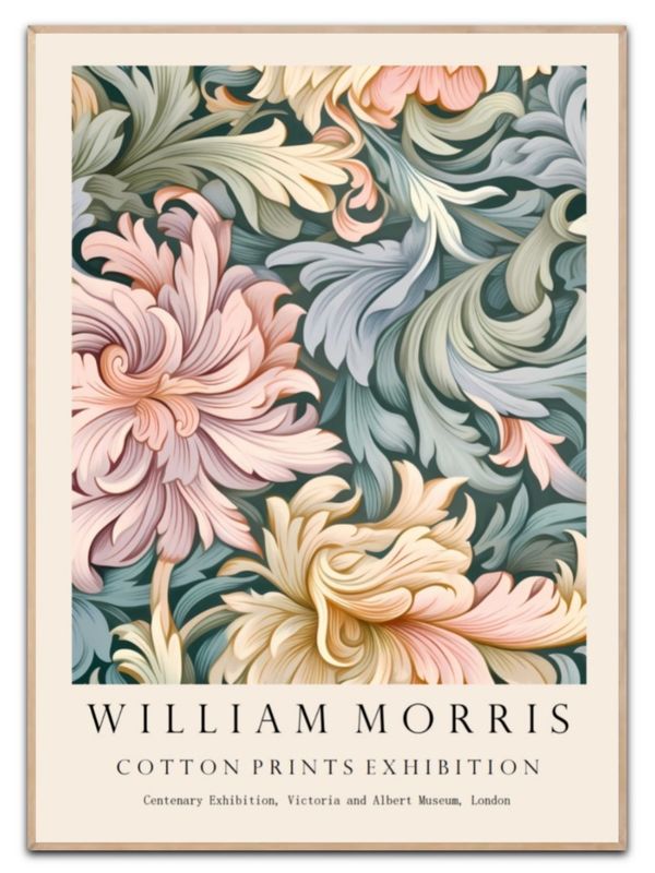 William Morris Plakat – Cotton Prints Exhibition (70x100