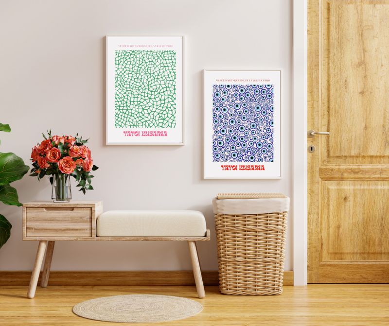 2 stk. Yayoi Kusama 50×70 cm posters
