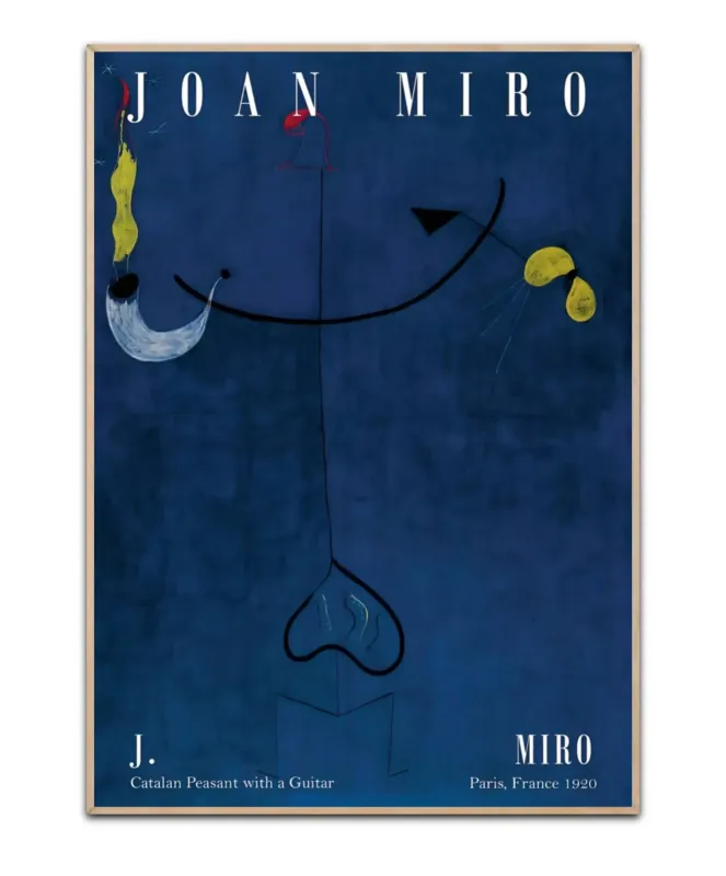 Joan Miró Paris France 1920 - 50×70 cm poster