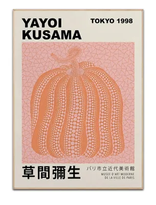 Pumpkin Yayoi Kusama Pink - 50×70 cm poster