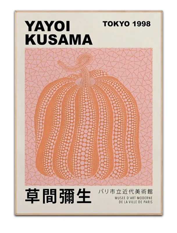 Pumpkin Yayoi Kusama Pink - 50×70 cm poster