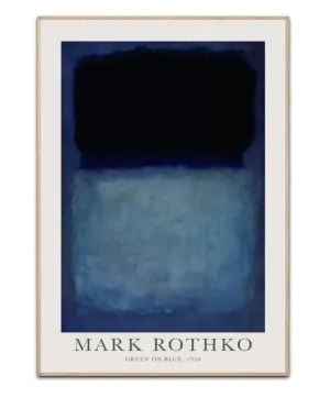 Mark Rothko Green on blue - 70 x 100 Cm