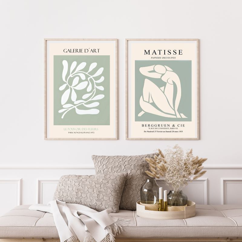 2 stk. moderne Posters - Matisse og Galerie D’art - 50x70