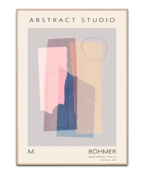 Abstract Studio 50×70 cm poster