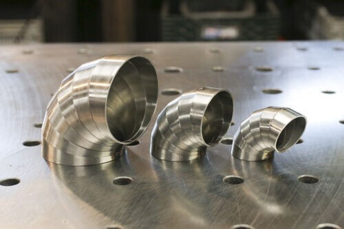 3&quot; Pie Cuts 304 Stainless 90-degree bend