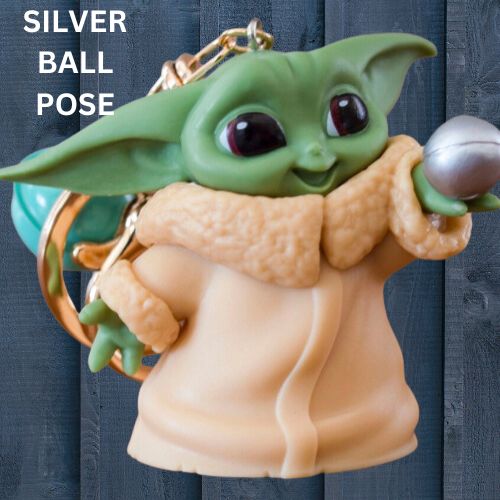 Baby Yoda Silver Ball Pose