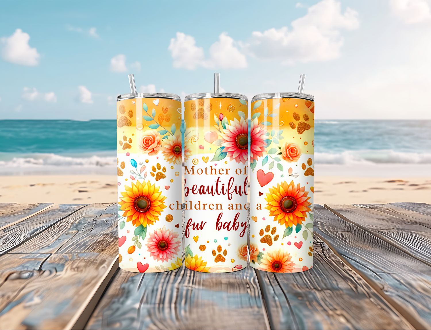 Mother Of Beautiful Children And Fur Babies 20oz Tumbler