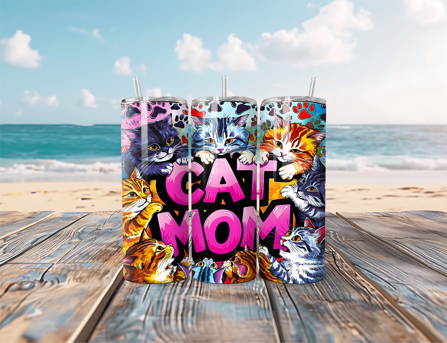 Cat Mom  20oz Tumbler