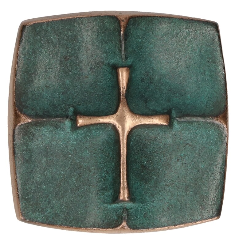 Bronze Plaque with Cross