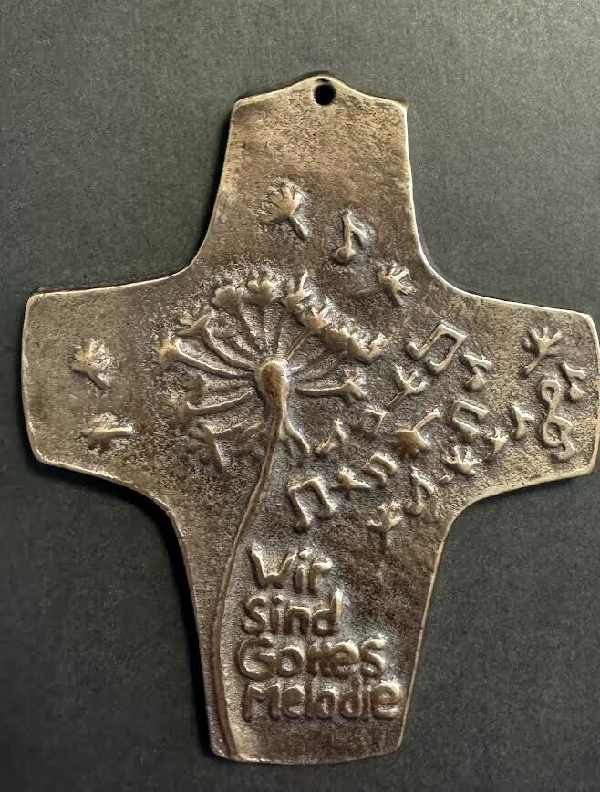 SYMBOLIC CROSS, BRONZE WE ARE GOD&#39;S MELODY