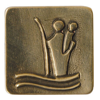 BRONZE PLAQUE CHRISTOPHER /Magnet