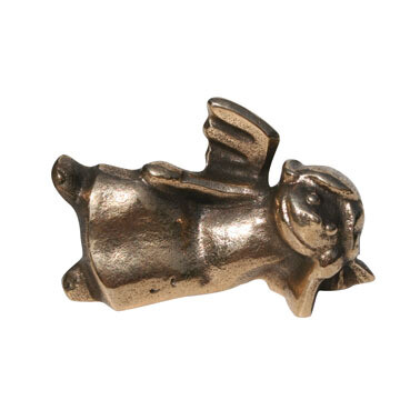 BRONZE FIGURE - ANGEL, LYING