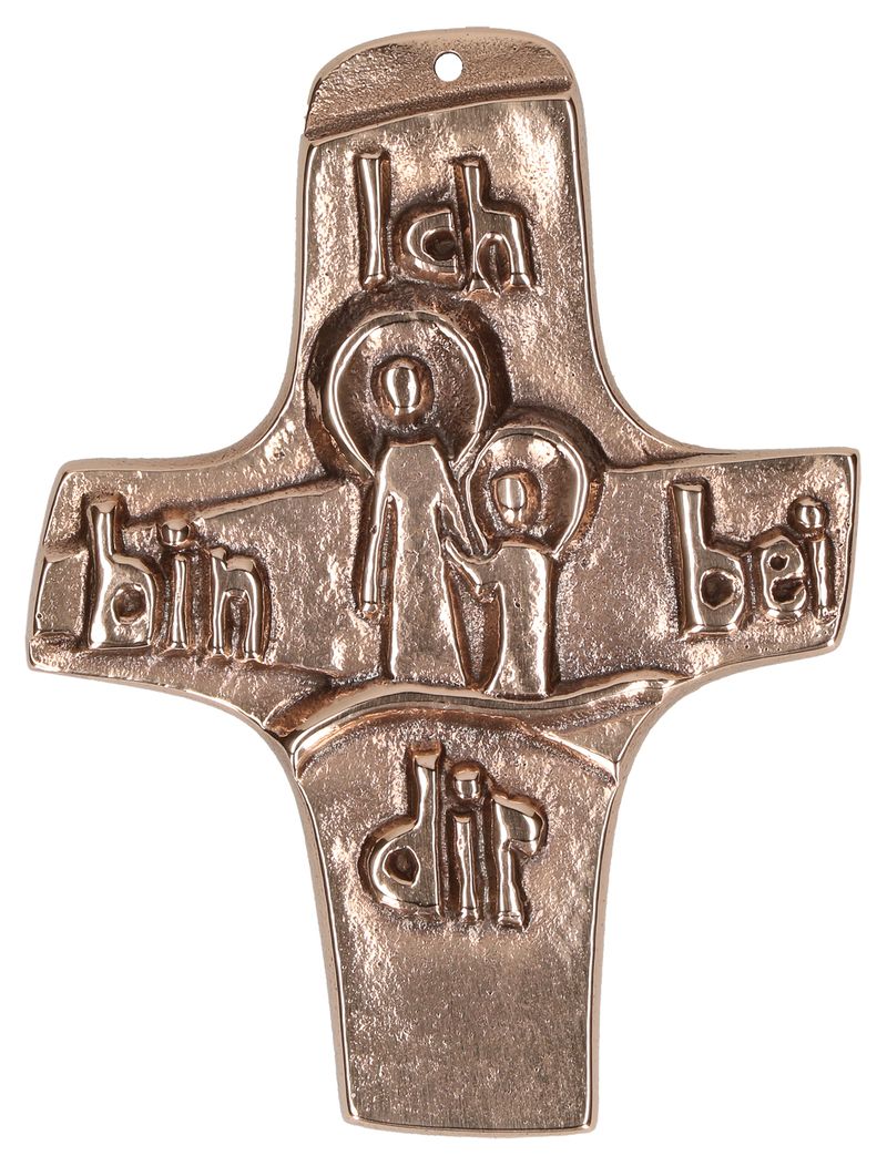 Communion Cross made of Bronze - I am with you
