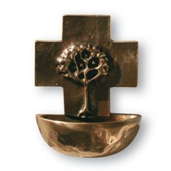 Bronze Holy Water Basin Tree of Life