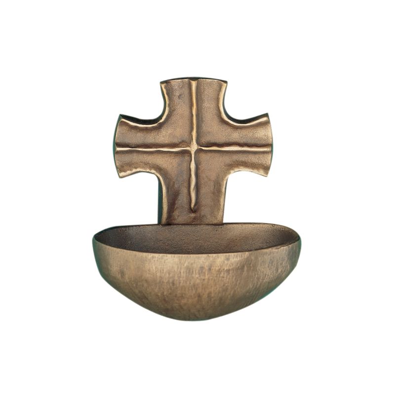 Holy Water Font Cross